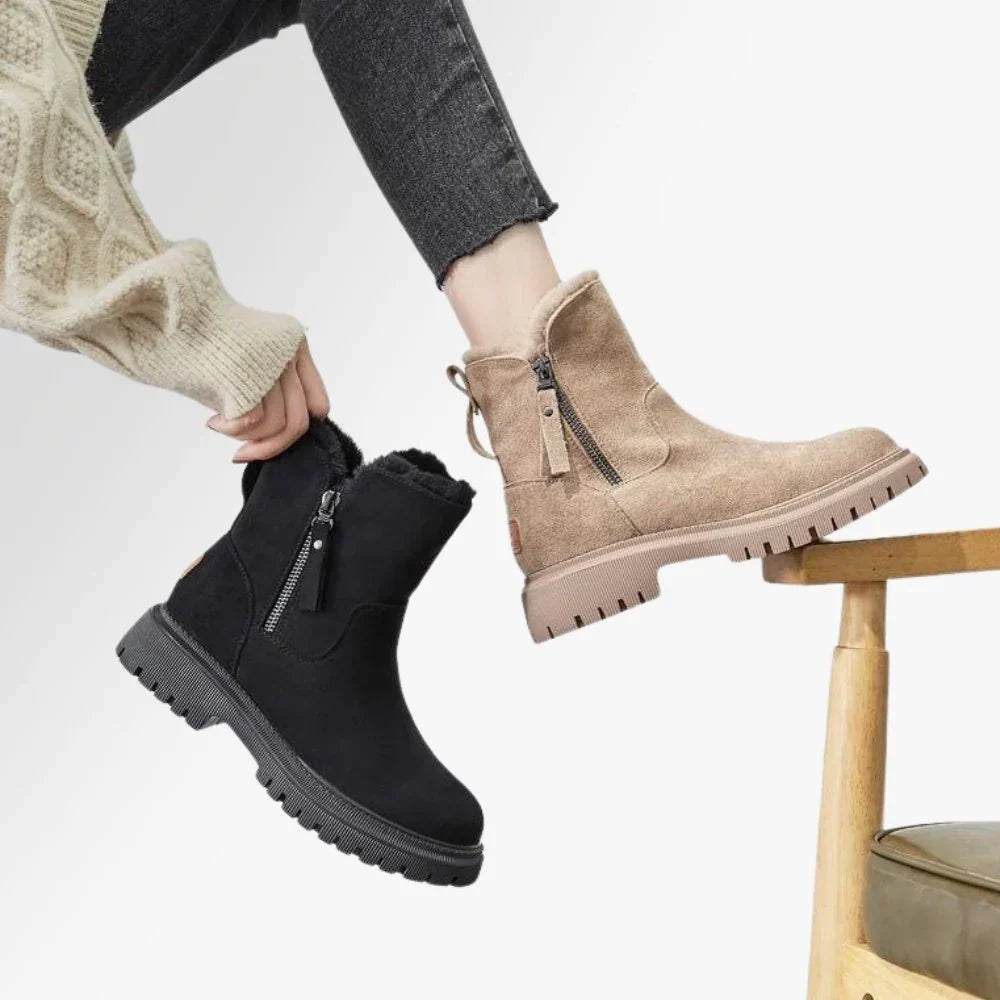 Élégantes bottes de neige femme, parfaites pour l'hiver. Confortables, chaudes et idéales pour la mode hivernale.