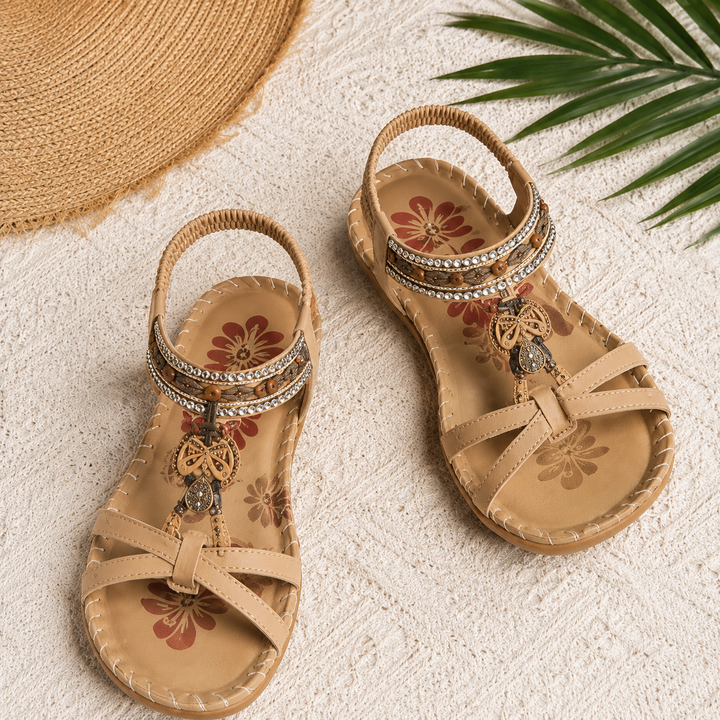 Sandales d'été orthopédiques, conçues pour le bien-être quotidien des femmes actives.