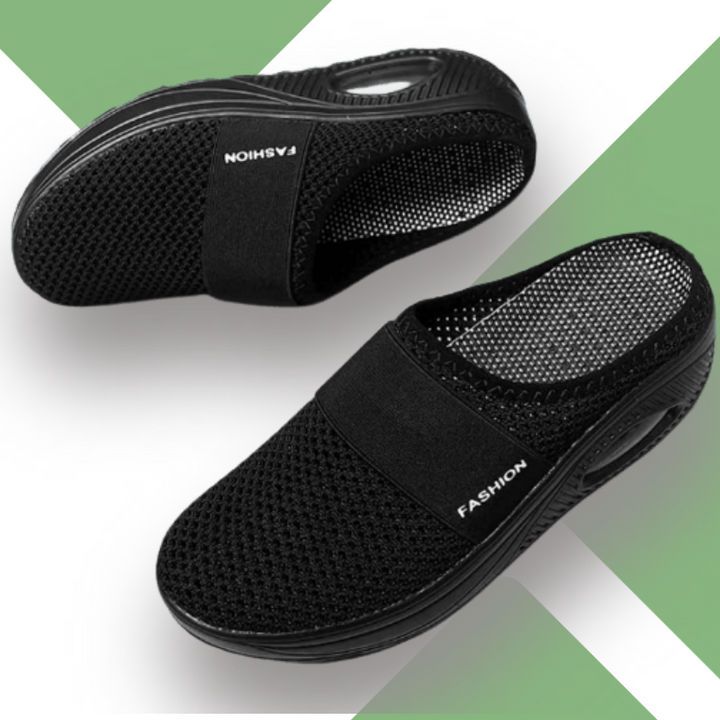 Chaussures femme à coussin d'air pour un confort optimal, idéales pour les pieds fatigués.