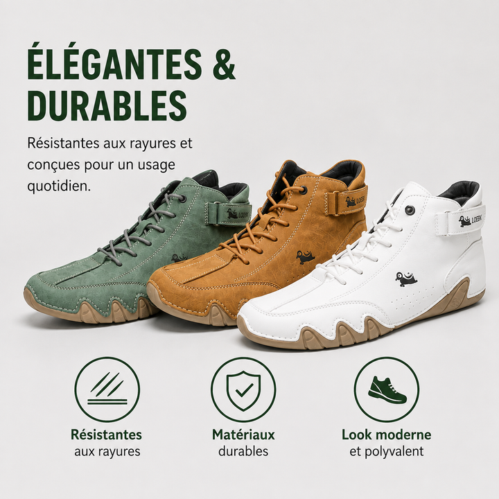 Sarando: Chaussures décontractées et ergonomiques pour un confort optimal, avec semelle antidérapante.
