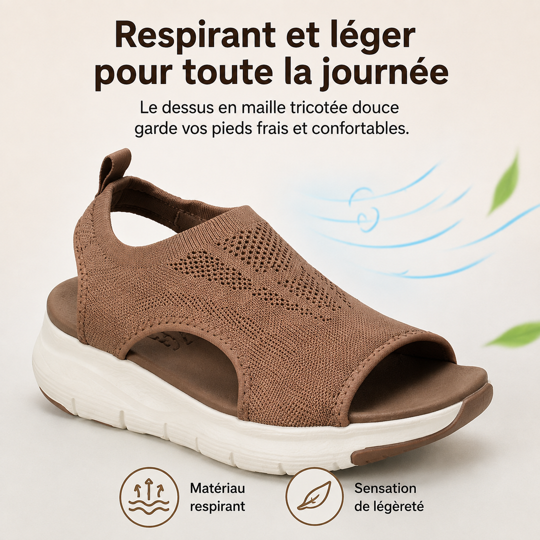 Sandales légères et respirantes pour femmes, design ergonomique, parfaites pour l'été et les activités quotidiennes.