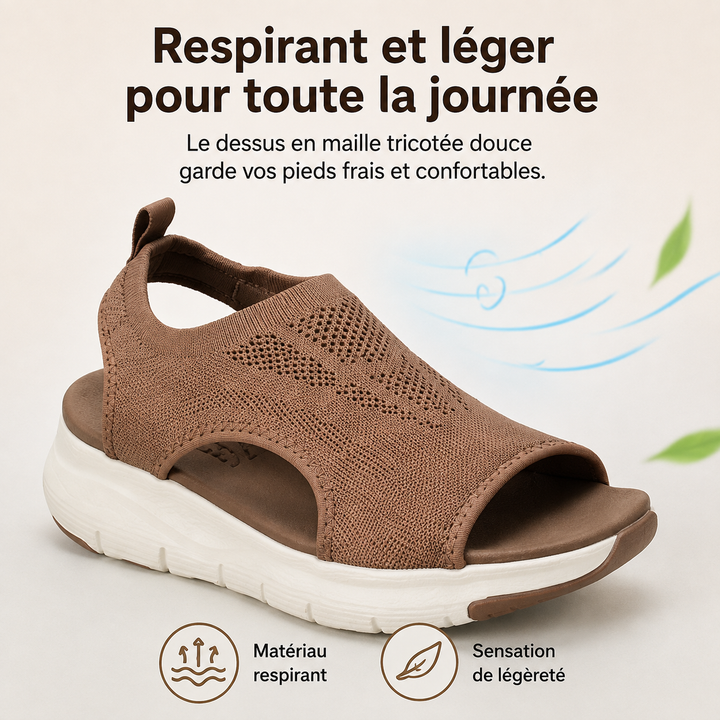 Sandales légères et respirantes pour femmes, design ergonomique, parfaites pour l'été et les activités quotidiennes.