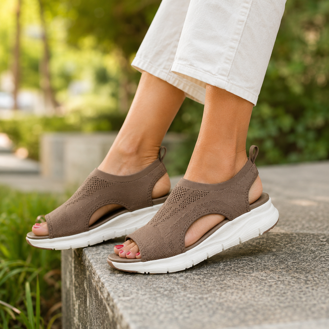 Sandales de marche orthopédiques pour femmes, confort supérieur pour le quotidien, réduisent la douleur aux pieds.