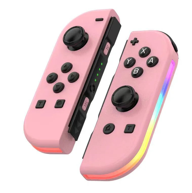 Manette sans fil Bluetooth LED RGB pour Nintendo Switch, ergonomique, améliore l'expérience de gaming.