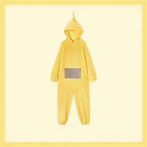 Pyjama déguisement Teletubbies Dipsy, kigurumi unisexe vert doux et confortable pour enfants et adultes, fête.