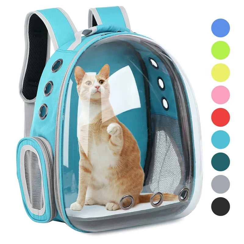 Accessoire PetRoyale : sac de transport sécurisé et transparent pour chats et petits animaux. Confort accru.