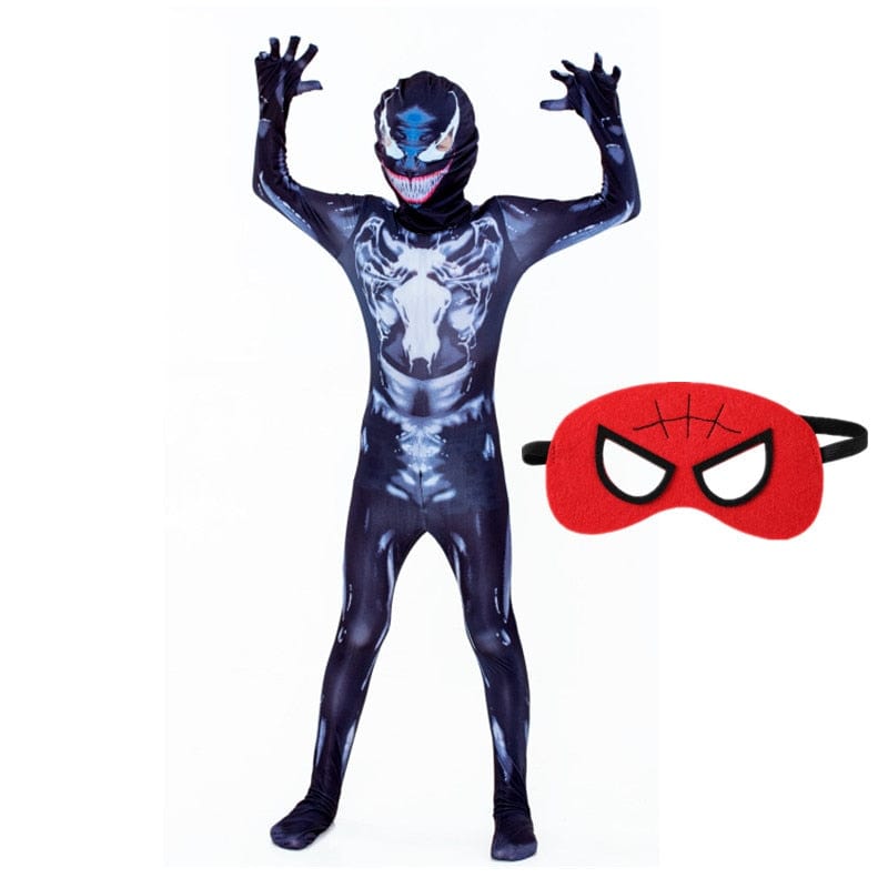 Costume Spiderman durable pour enfant, résistant aux jeux quotidiens et aux célébrations de fête.