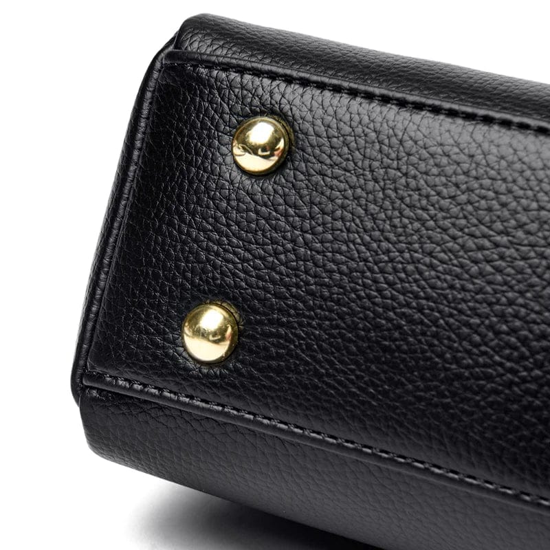 Sac besace femme bleu en cuir PU, avec bandoulière réglable. Sac à main polyvalent et très mode.