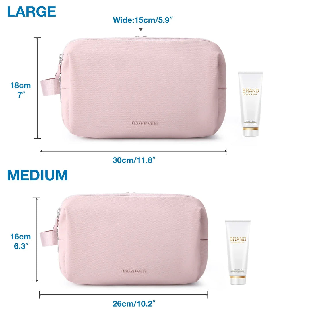 Trousse de toilette de voyage unisexe suspendue, imperméable et compacte pour vos essentiels de voyage.