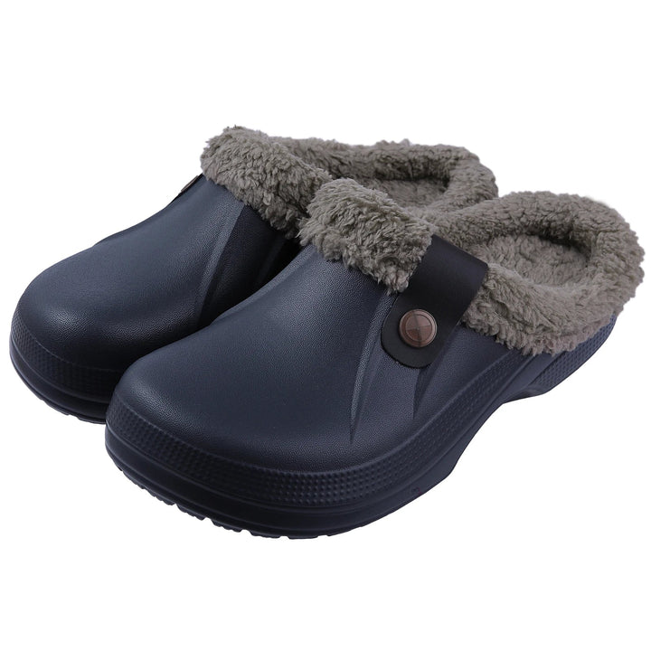 Chaussures confortables d'hiver, type sabots, avec doublure fourrure LuxuraFleece.