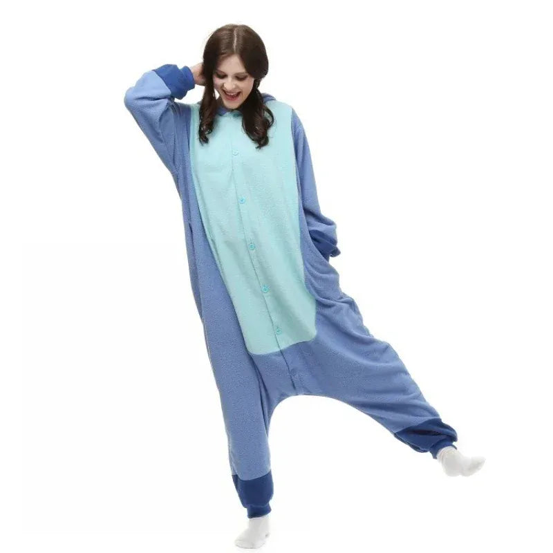 Déguisement adulte style pyjama, unisexe et kawaii, ultra doux, parfait pour soirées fun, cosplay ou juste cocooner.