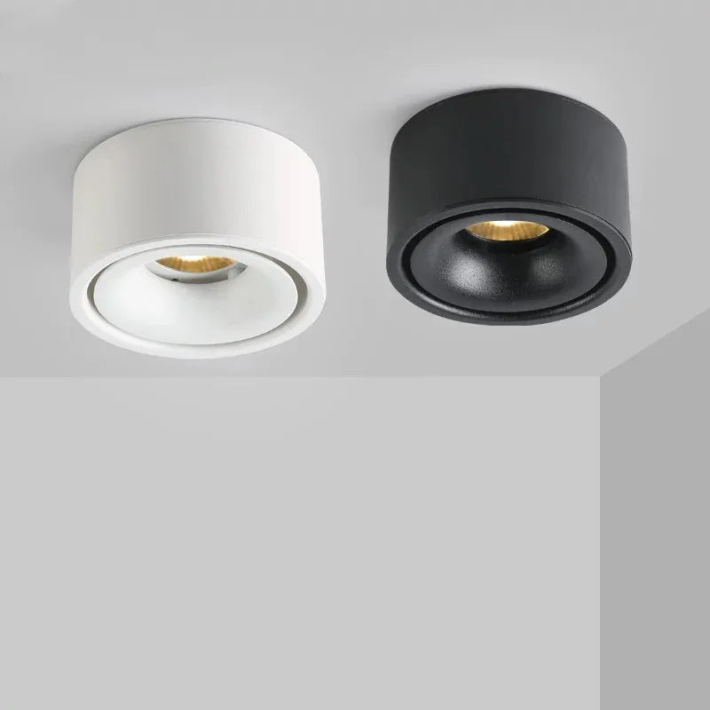 Spot LED encastré orientable et dimmable, lumière moderne anti-éblouissement, idéal pour tout type d'intérieur.