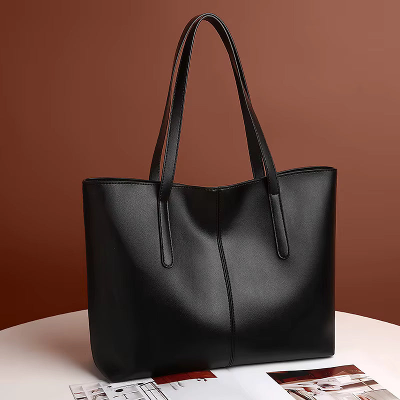 Sac cabas fourre-tout femme, en cuir vegan, chic, pratique, élégant et résistant pour toutes saisons.