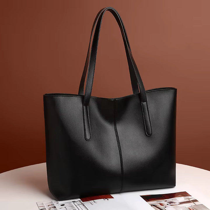 Sac cabas fourre-tout femme, en cuir vegan, chic, pratique, élégant et résistant pour toutes saisons.