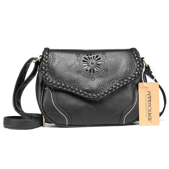 Élégant sac à main gris en similicuir pour femme, design bohème, parfait organisateur quotidien.