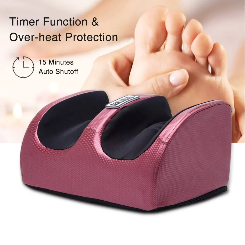 Appareil de massage Shiatsu pour voûte plantaire et talons, avec chaleur intégrée pour une détente totale.