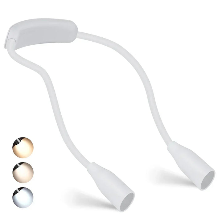 Cadeau idéal: Lampe de cou LED flexible pour lire, cuisiner, voyager; éclairage mains libres et pratique.