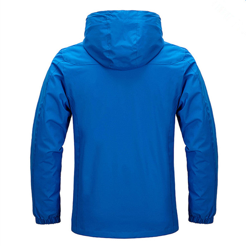 Veste urbaine homme imperméable à capuche, coupe-vent. Confort et protection pour automne, hiver, voyage.