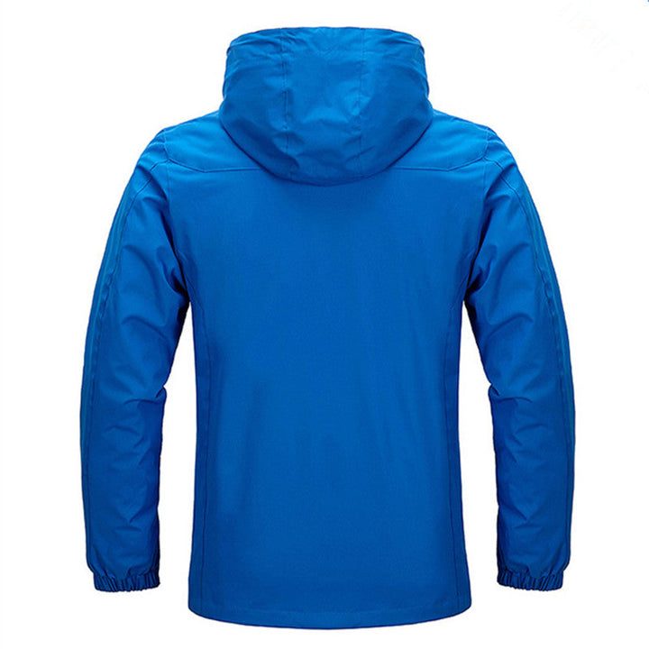 Veste urbaine homme imperméable à capuche, coupe-vent. Confort et protection pour automne, hiver, voyage.
