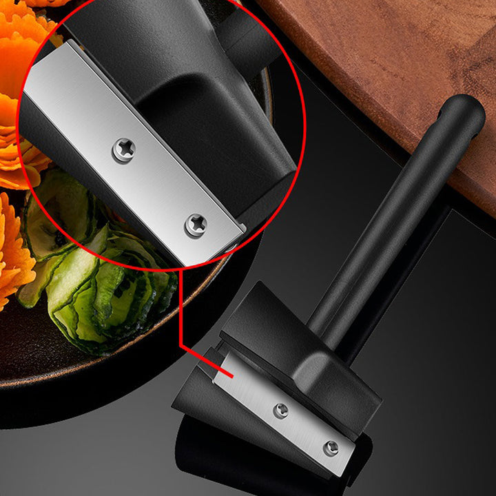 Éplucheur professionnel de cuisine, parfait pour garnitures de précision et épluchage rapide.