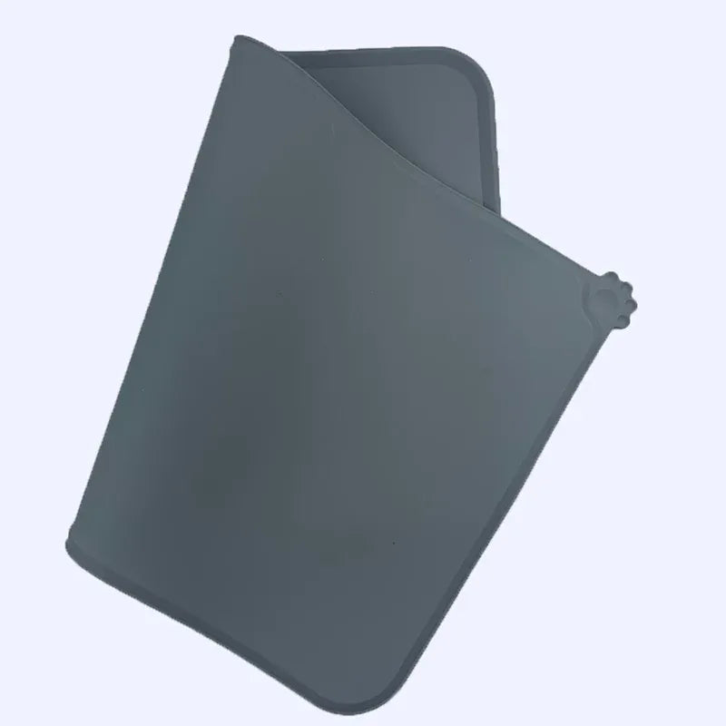 Tapis de gamelle en silicone facile à nettoyer pour chien et chat, hygiénique et pratique pour animaux.