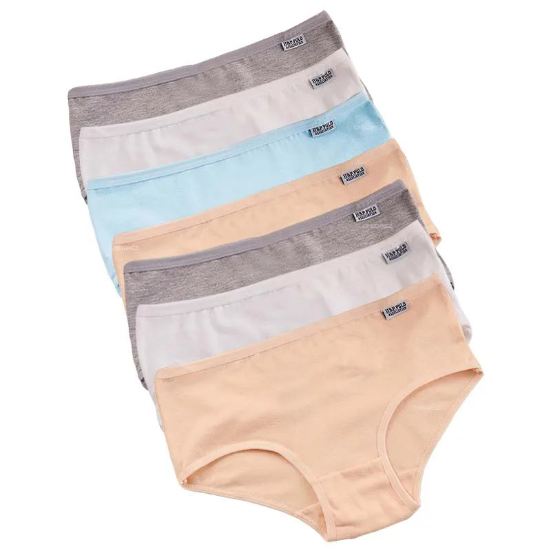 Sous-vêtements confortables femme, 7 culottes coton extensible et respirant.