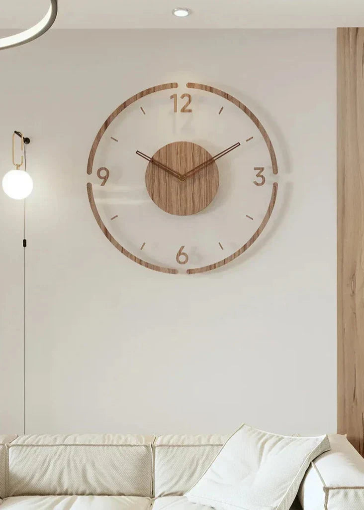 Horloge LuxuraTime élégante pour la maison. Design contemporain, mouvement quartz ultra-silencieux, art mural.