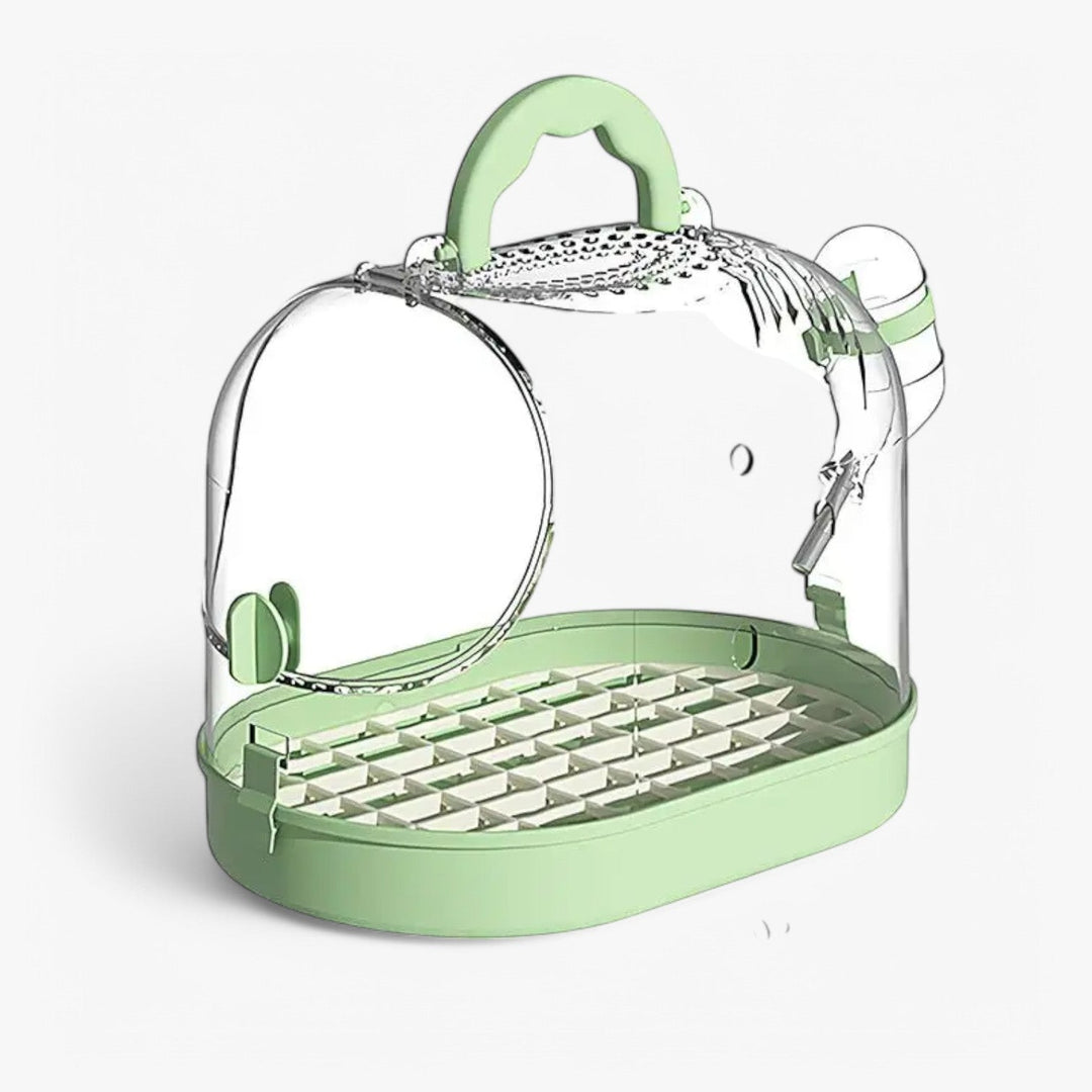 Cage de transport respirante et portable pour petits animaux comme hamsters, oiseaux. Idéale pour voyage.