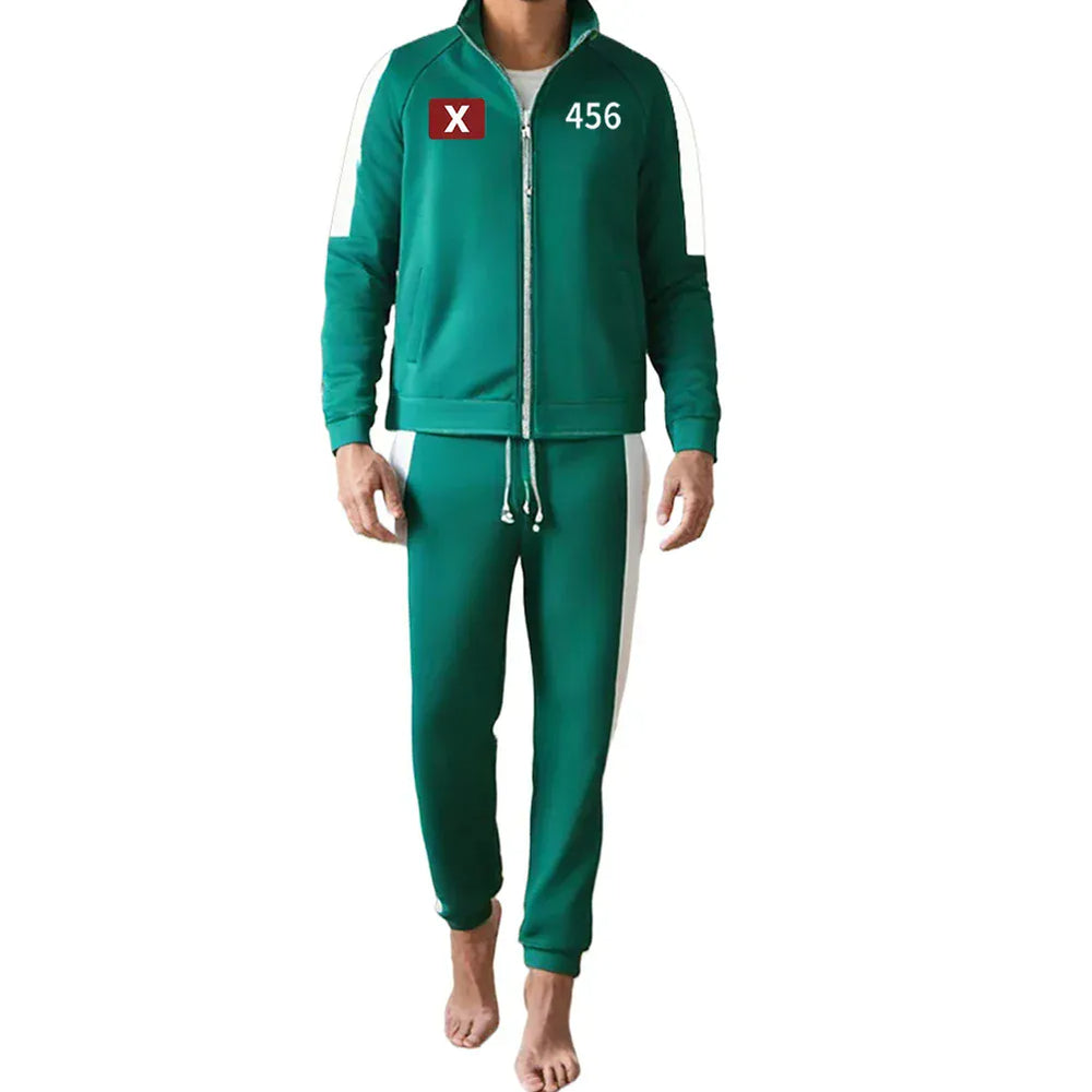 Déguisement survêtement unisexe pour cosplay, fêtes à thème et événements. Style jeu coréen reconnaissable.