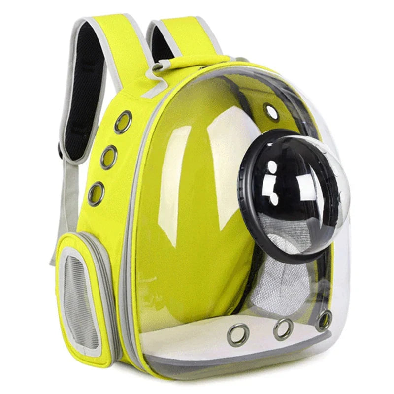 Idéal pour les voyages : sac de transport transparent PetRoyale pour chat, chien, aéré et très pratique.