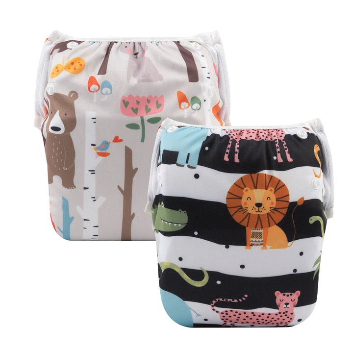Couche de bain bébé anti-fuite réutilisable, protection optimale pour la natation et les jeux aquatiques.