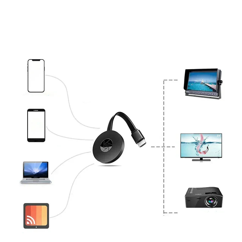 Dongle HDMI sans fil MirageLink pour diffusion facile et universelle de contenu HD sur grand écran.