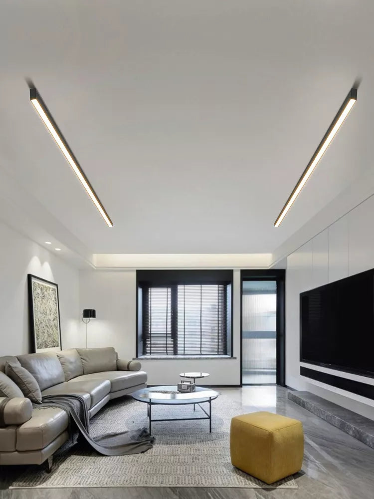 Plafonnier LED moderne et élégant pour salon, cuisine ou balcon. Éclairage design contemporain.