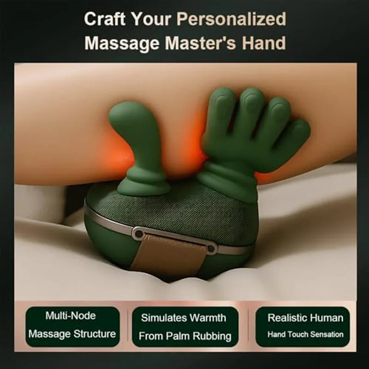 Masseur anti-stress portable, parfait pour les épaules et le cou, fonction chaleur.