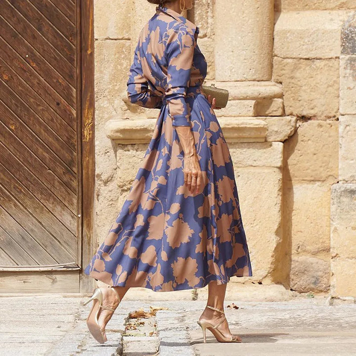 Superbe robe longue femme violette, coupe élégante, manches longues, parfaite pour la mode féminine et le confort.