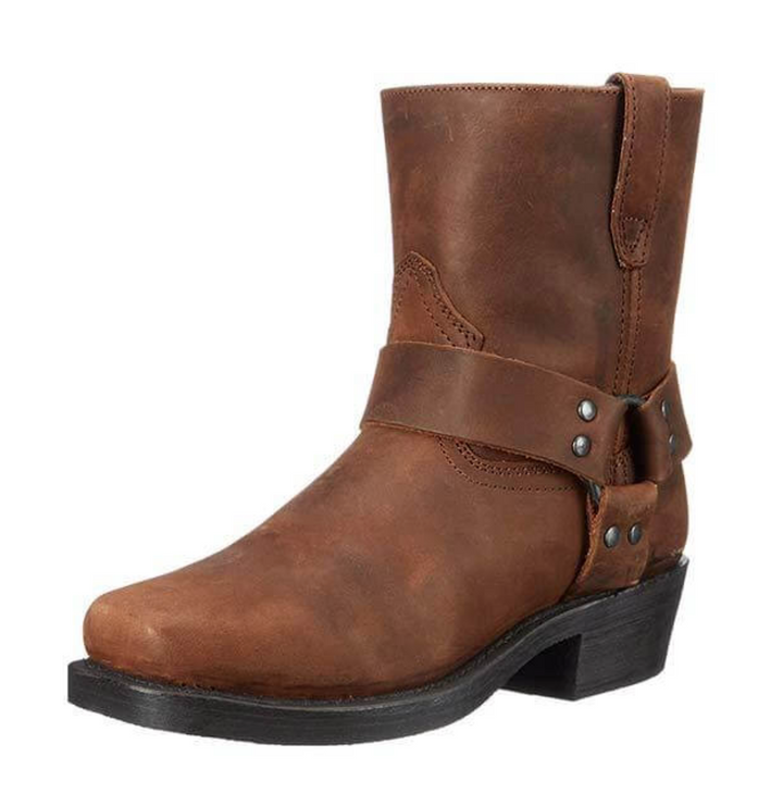Bottes de luxe vintage marron pour homme, style intemporel, élégance et grand confort.