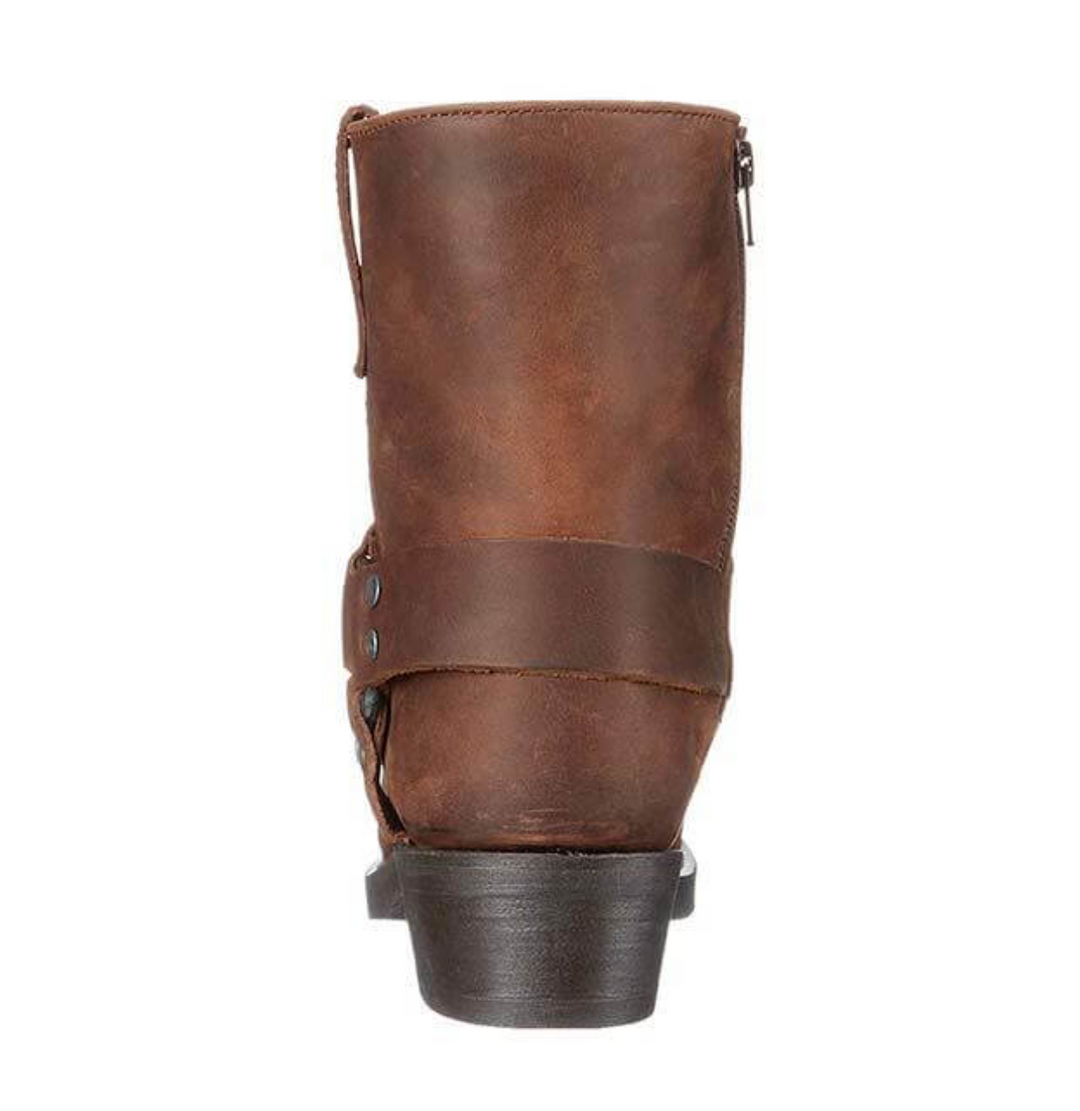 Bottes homme marron en cuir, design vintage, alliant luxe, élégance et robustesse.