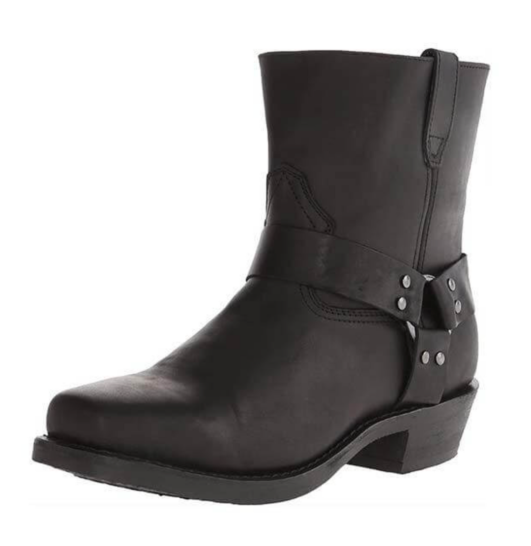 Bottines homme noires de luxe, esprit vintage, pour un confort et une élégance au quotidien.