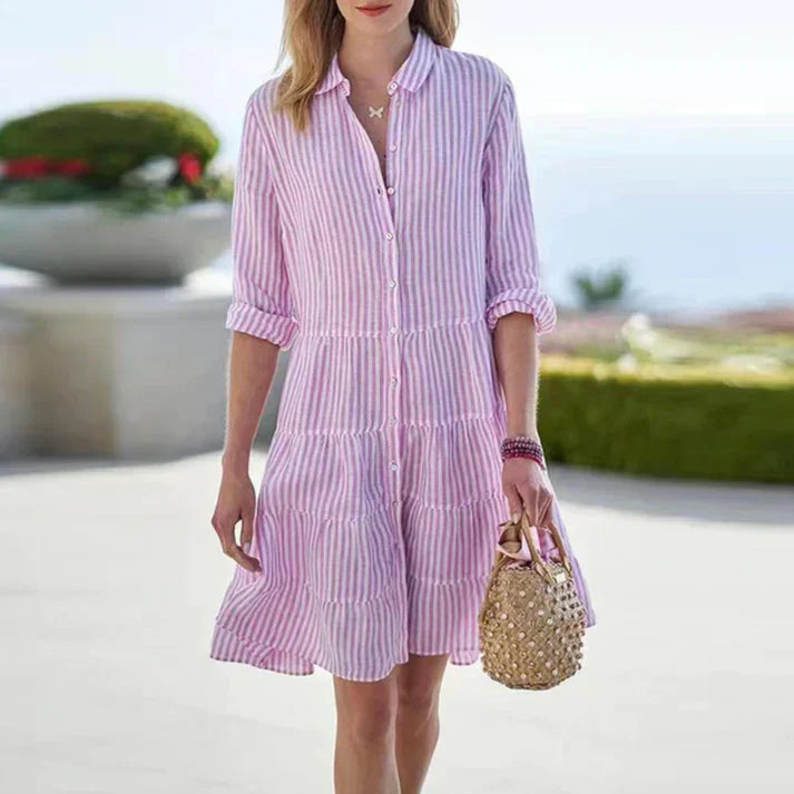 Robe femme été fluide et légère, coupe décontractée élégante pour jours ensoleillés. Idéale vacances et tenue estivale.