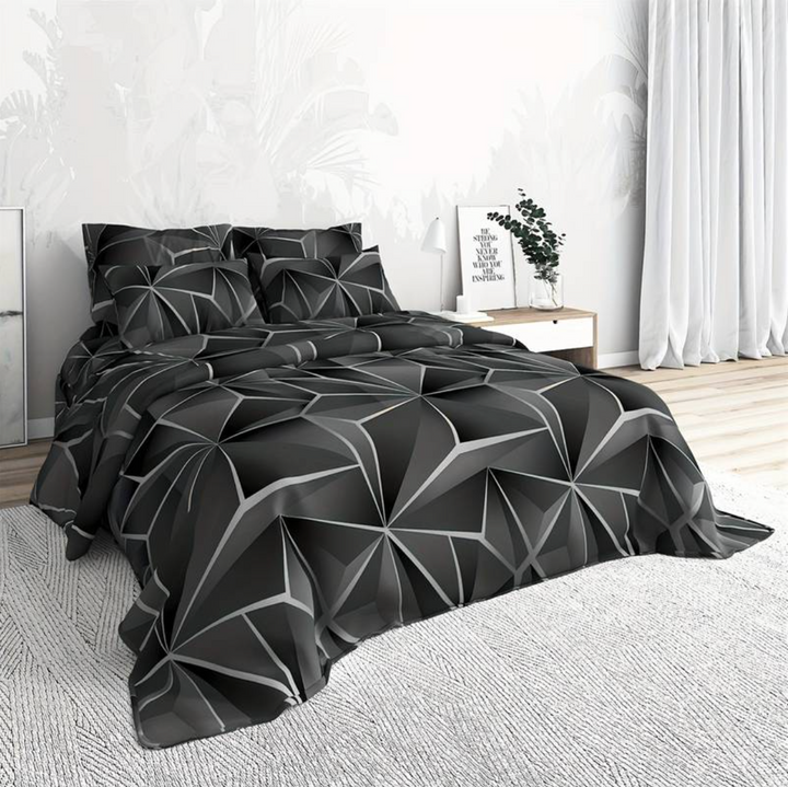 Couette luxe hôtelière 5 étoiles en microfibre, douce et confortable pour chambre élégante.
