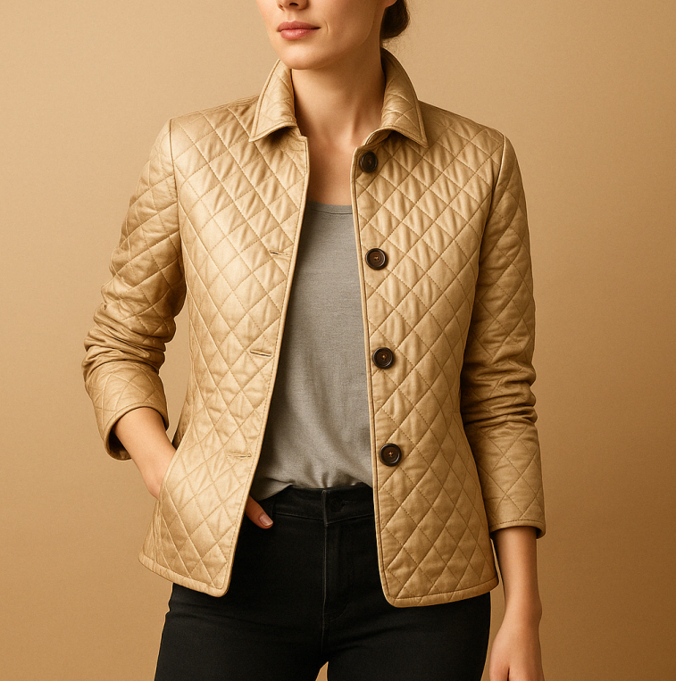 Veste tailleur femme en coton léger, style raffiné et respirant. Parfaite pour une allure chic et moderne.
