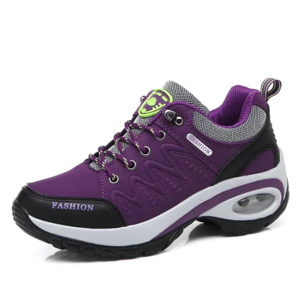 Soulagez la douleur au pied avec ces chaussures de randonnée orthopédiques Alessa pour femmes. Confort, soutien léger.