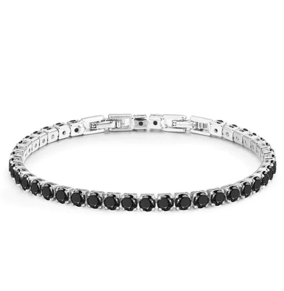 Bracelet tennis ajustable pour femme en zirconium brillant. Parfait comme cadeau élégant.