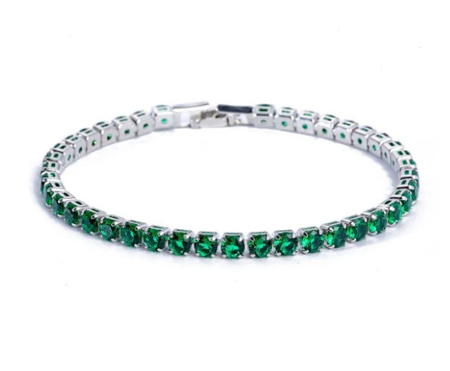 Bracelet de tennis Aurora pour femme en zirconium. Bijou italien, hypoallergénique et très chic.