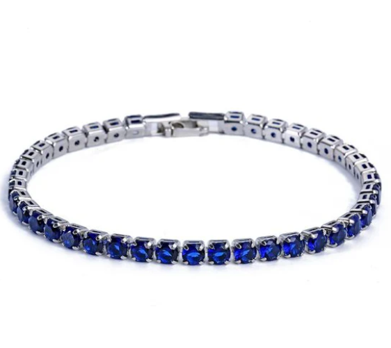 Bracelet de tennis pour femme, zirconium brillant. Un bijou mode et élégant pour toute occasion.