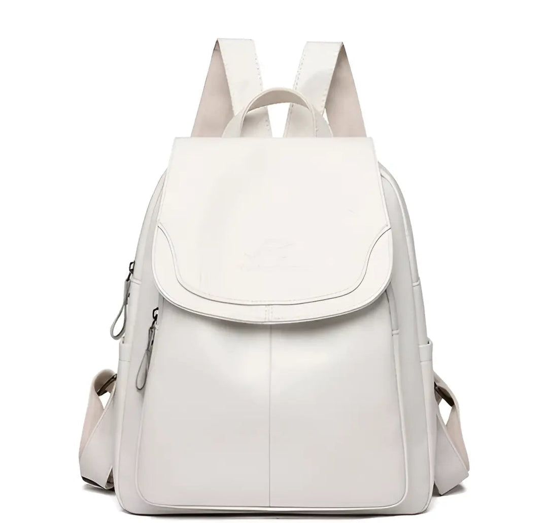 Sac à dos vintage femme compact, élégant, sécurisé et bien organisé pour le quotidien actif.