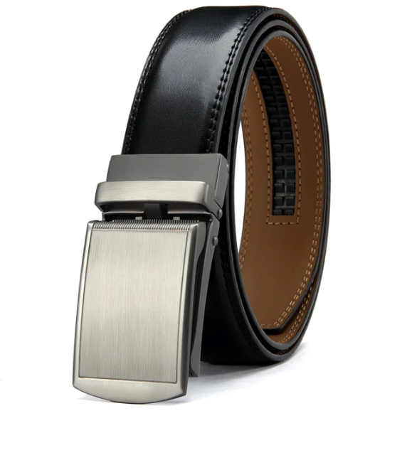 Ceinture homme confortable avec boucle automatique. Ajustement parfait pour style élégant ou décontracté.