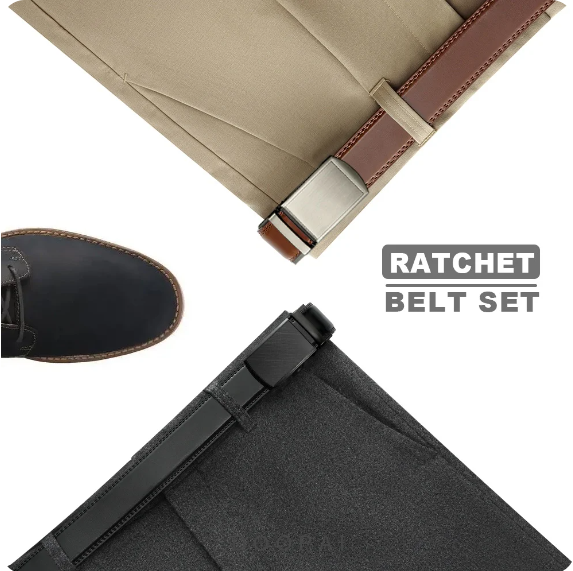 Ceinture homme en cuir marron avec boucle automatique. Accessoire mode décontracté pour un style unique.