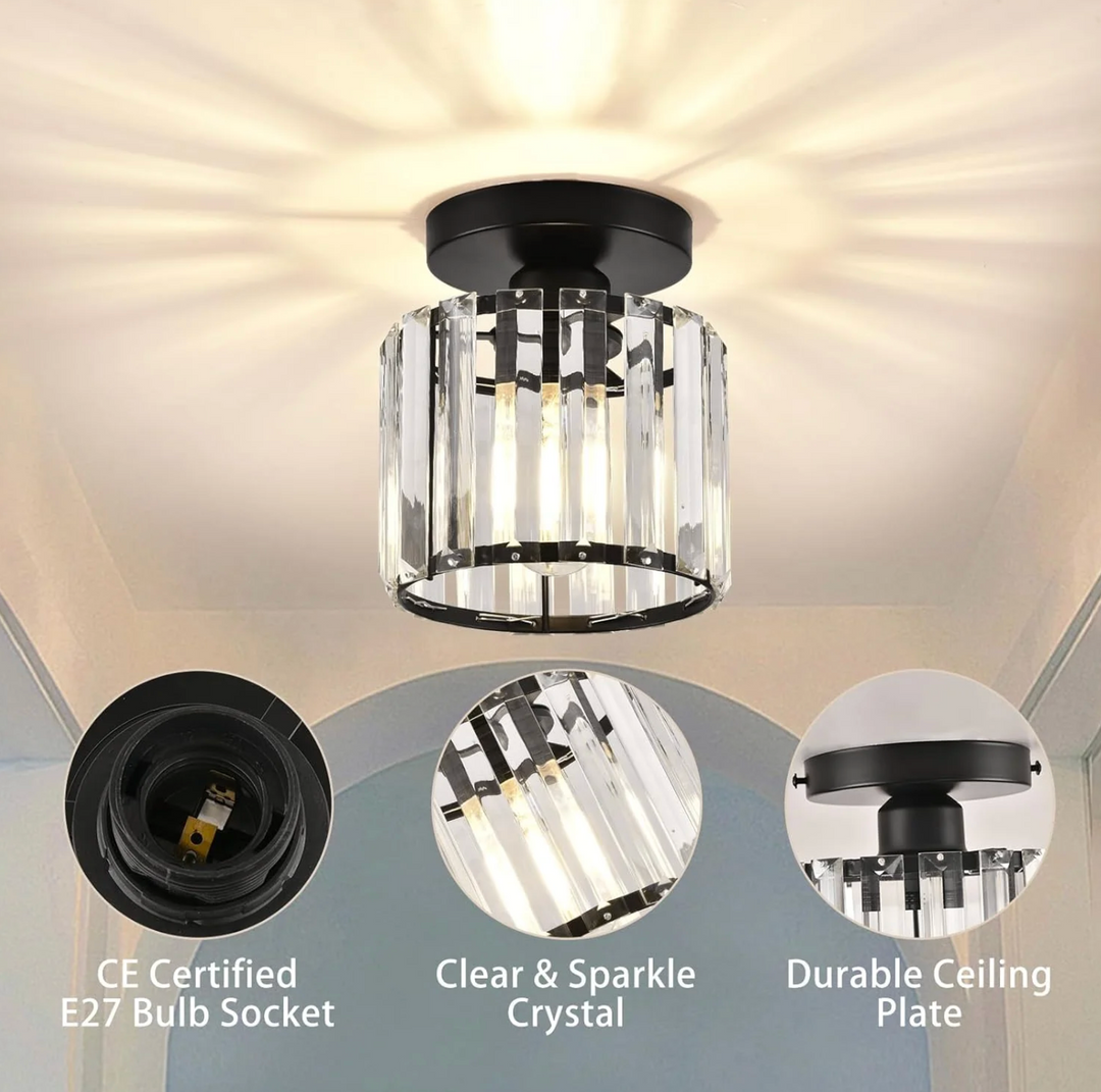 Luminaire encastré, design moderne et minimaliste. Idéal pour une décoration de couloir.