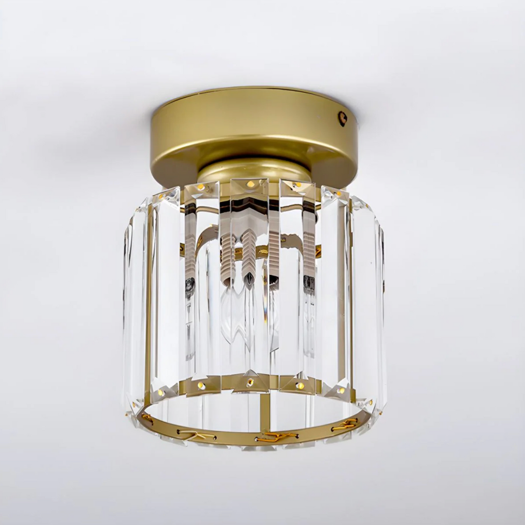 Plafonnier encastré contemporain. Éclairage de couloir design moderne, lumière E27.